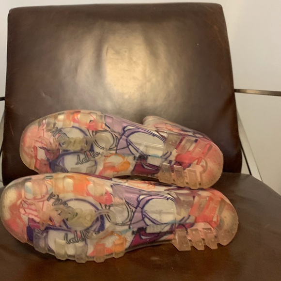 Coach Pixy Dream Poppy multi color rain boots Sz8 - Picture 8 of 8